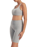 Move Seamless Bralette in light marle with adjustable straps, removable cups, and moisture-wicking fabric for smooth everyday comfort
