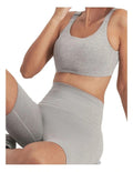 Move Seamless Bralette in light marle with adjustable straps, removable cups, and moisture-wicking fabric for smooth everyday comfort
