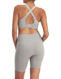 Move Seamless Bralette in light marle with adjustable straps, removable cups, and moisture-wicking fabric for smooth everyday comfort