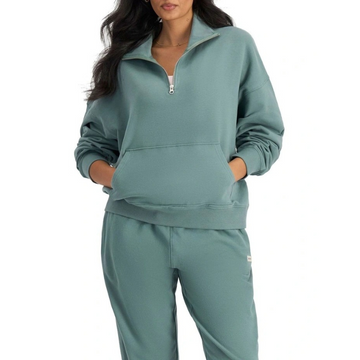 Bonds Move Half Zip Pullover with zip opening, stand collar and kangaroo pockets