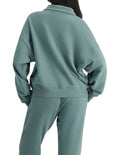 Bonds Move Half Zip Pullover with zip opening, stand collar and kangaroo pockets