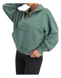 Bonds Move Half Zip Pullover with zip opening, stand collar and kangaroo pockets