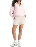 Bonds Move Half Zip Pullover in Pink Sapphire cozy women’s activewear sweatshirt