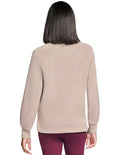 Skechers Skechluxe Elevate Crewneck Jumper in Light Taupe front view