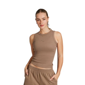 Rockwear Rib Tank in Caramel for Women