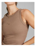 Rockwear Rib Tank in Caramel for Women