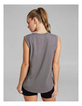 Rockwear Cotton Tank in Grey - Women's Full-Length Tank Top