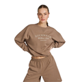 Rockwear Cosy Fleece Crew Sweater in Caramel for Women