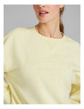 Rockwear Cosy Fleece Crew Sweater in Sunflower - Women’s Soft Fleece Sweater