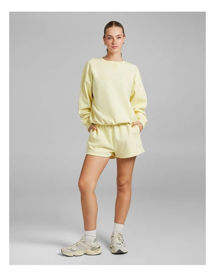 Rockwear Cosy Fleece Crew Sweater in Sunflower - Women’s Soft Fleece Sweater