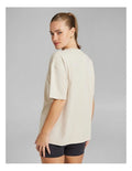 Rockwear Heavyweight Oversize Tee in Vanilla - Women’s Casual Cotton T-shirt
