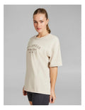 Rockwear Heavyweight Oversize Tee in Vanilla - Women’s Casual Cotton T-shirt
