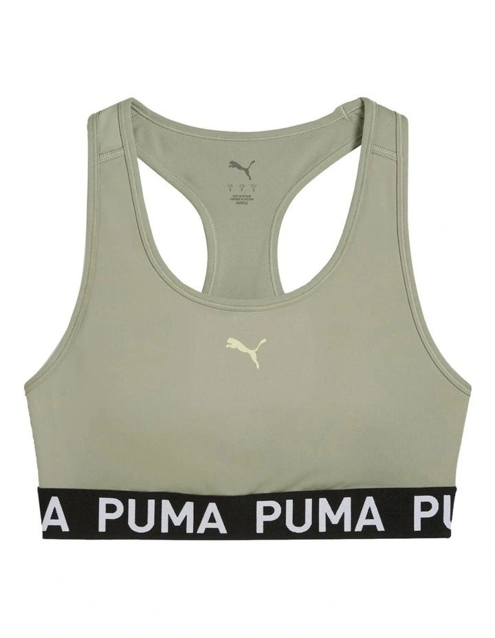 Puma 4Keeps Strong Bra Medium Impact Sportswear with Racerback Straps and Drycell Technology