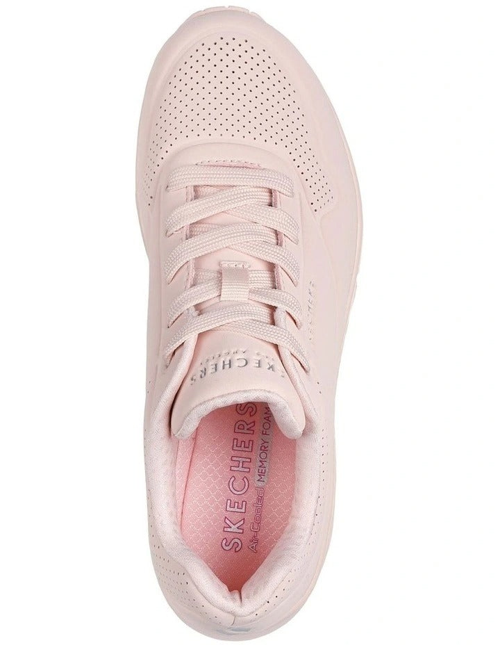 Skechers Uno Stand On Air 73690 Sneakers in Pink with cushioned midsole and modern sporty design