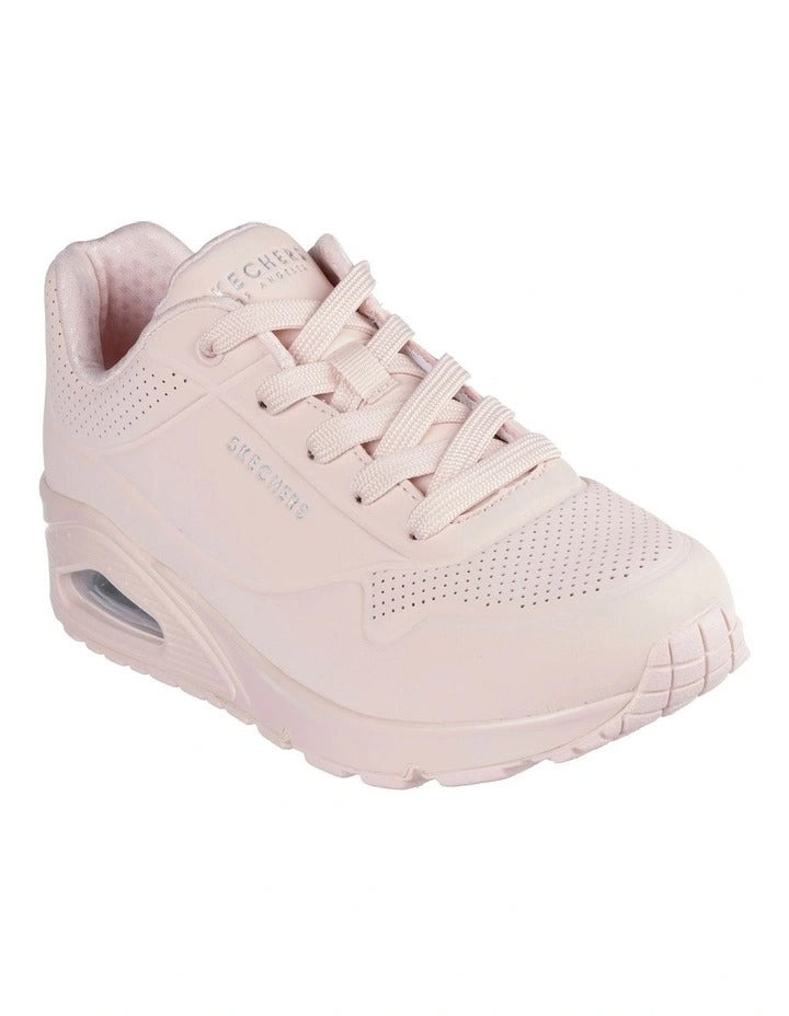 Skechers Uno Stand On Air 73690 Sneakers in Pink with cushioned midsole and modern sporty design