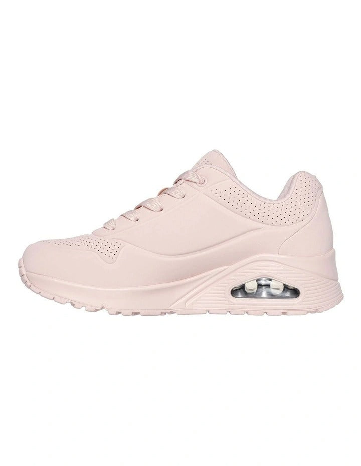 Skechers Uno Stand On Air 73690 Sneakers in Pink with cushioned midsole and modern sporty design