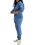 Bonds Denim Wash Pullover in Sky Blue Denim casual women’s sweatshirt