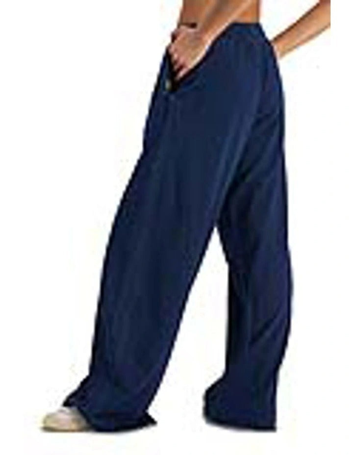Bonds Denim Wash Wide Leg Trackie in Sea Blue Denim relaxed women’s lounge pants