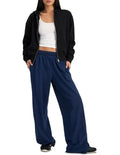Bonds Denim Wash Wide Leg Trackie in Sea Blue Denim relaxed women’s lounge pants