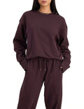 Bonds Sweats Cotton Pullover in Berry Liqueur cozy casual sweatshirt for women