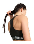 Puma 4Keeps Strong Bra for women with drycell technology, racerback straps, and branded elastic waistband