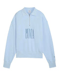 Puma Premium Essentials Polo Crew Jumper in cotton blend – stylish streetwear with timeless design and sustainable comfort