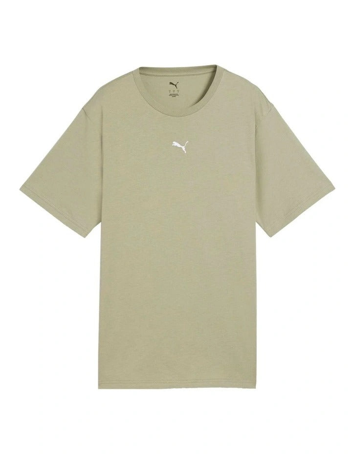 Puma ESS Relaxed Tee 70% Cotton 30% Recycled Cotton Casual Cat Logo Embroidery