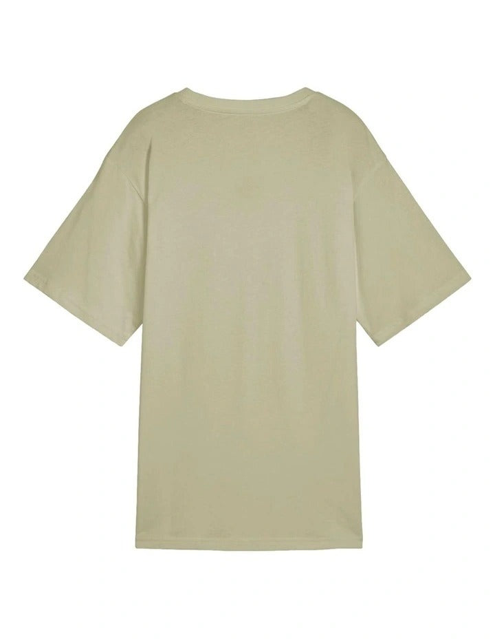 Puma ESS Relaxed Tee 70% Cotton 30% Recycled Cotton Casual Cat Logo Embroidery