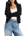 Sweats Cotton Zip Hoodie made from 100% terry cotton with ribbed cuffs, hem, kangaroo pocket, and double-lined hood for casual comfort