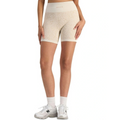 Move Rib Seamless Midi Short with jacquard knit design, wide waistband, stretchy ribbed fabric, and moisture-wicking finish for active comfort