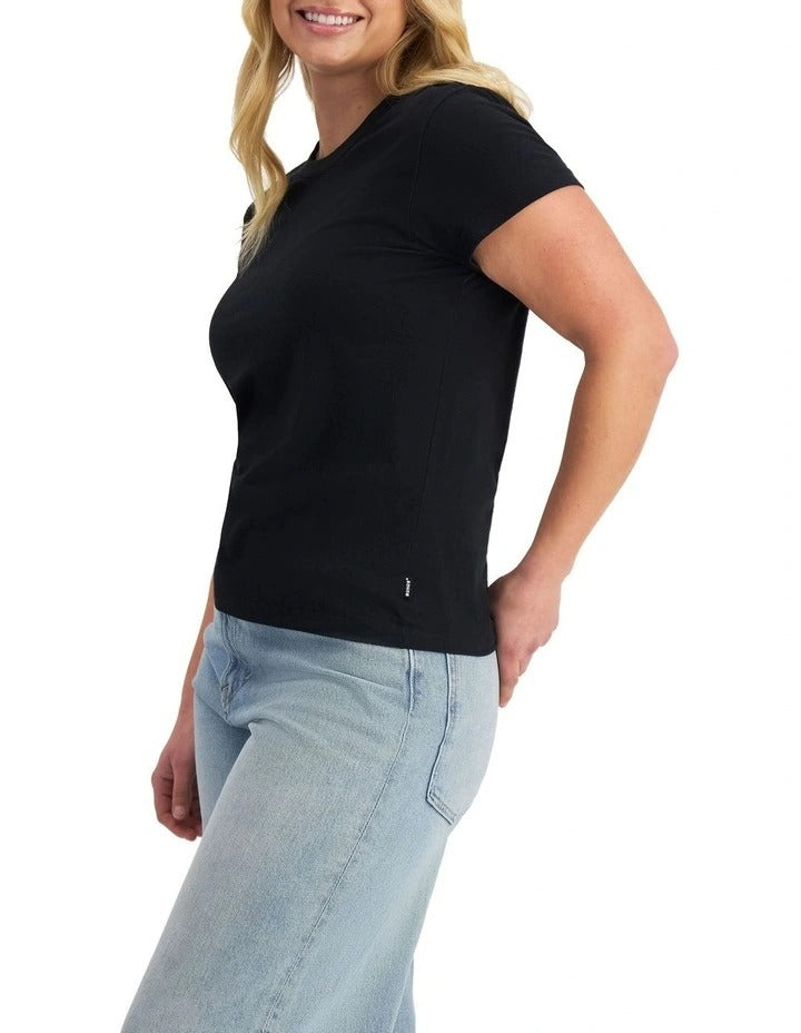 Classic crew tee made from 100% cotton with soft jersey fabric, midweight comfort, and timeless everyday style