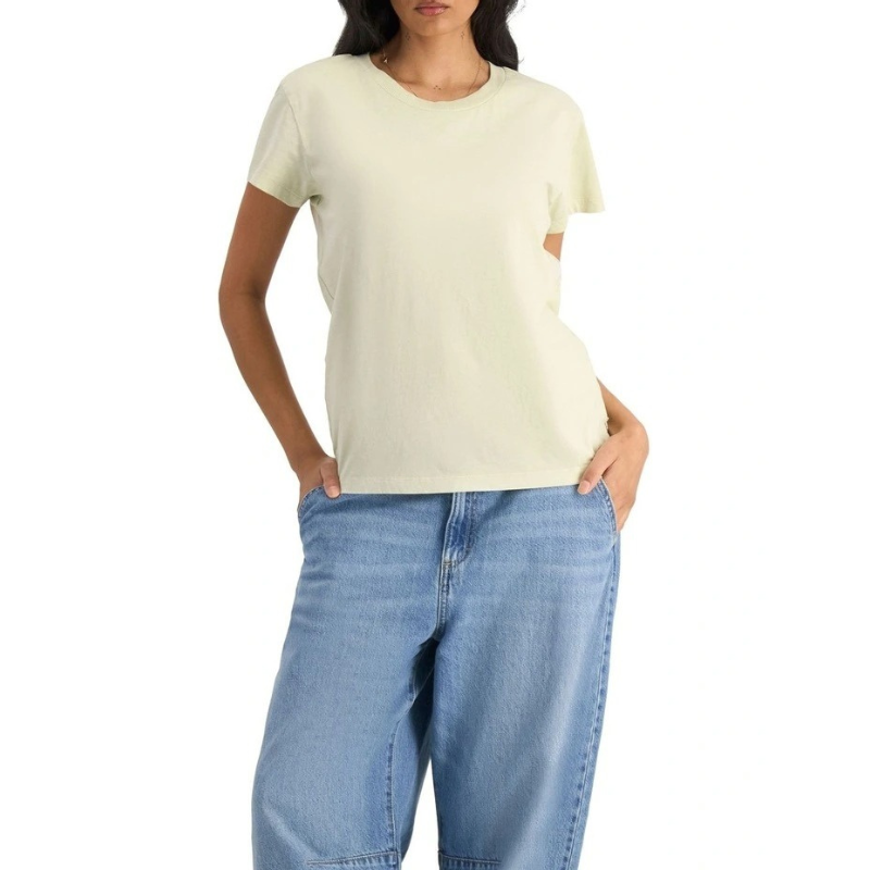 Midweight Crew Tee in 100% cotton with classic fit, crew neckline, soft jersey fabric, and timeless everyday style