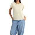 Midweight Crew Tee in 100% cotton with classic fit, crew neckline, soft jersey fabric, and timeless everyday style