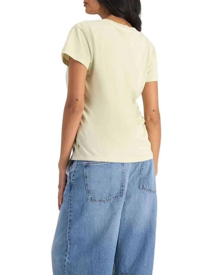 Midweight Crew Tee in 100% cotton with classic fit, crew neckline, soft jersey fabric, and timeless everyday style