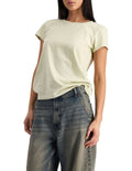 Midweight Crew Tee in 100% cotton with classic fit, crew neckline, soft jersey fabric, and timeless everyday style