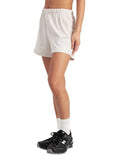 Bonds Move Short with high waist and relaxed fit in soft cotton elastane, casual comfy shorts featuring elastic waistband and drawcords