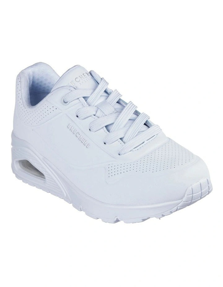 Skechers 73690 Uno Stand On Air sneakers in Light Denim with cushioned air-cooled comfort and stylish casual design