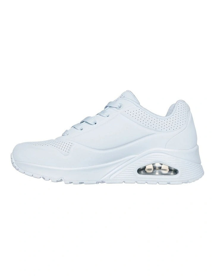 Skechers 73690 Uno Stand On Air sneakers in Light Denim with cushioned air-cooled comfort and stylish casual design