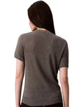 Calvin Klein women’s top in 100% viscose with classic fit and ribbed knit trim – minimalist essential for modern wardrobes