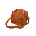 Stylish orange leather handbag for girls by LeatherLuxe – premium shoulder bag with elegant design and fine craftsmanship.