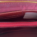 LeatherLuxe dark red genuine leather clutch bag with detachable crossbody and shoulder strap, premium women’s evening purse with gold hardware