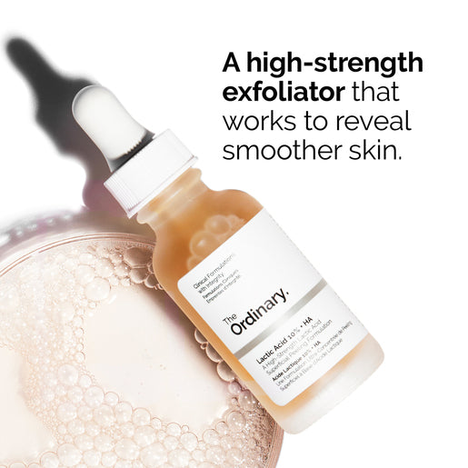 The Ordinary Lactic Acid 10% + HA 2% 30mL serum for smoother, radiant skin 