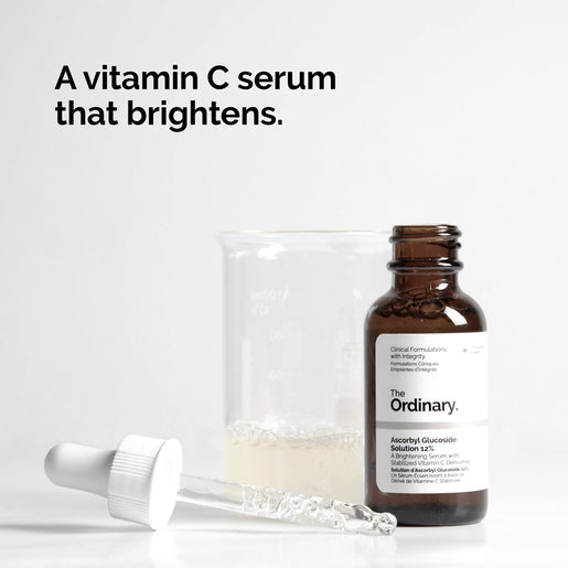 The Ordinary Ascorbyl Glucoside Solution 12% 30mL skincare serum bottle.&nbsp;