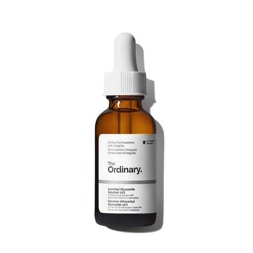 The Ordinary Ascorbyl Glucoside Solution 12% 30mL skincare serum bottle.&nbsp;