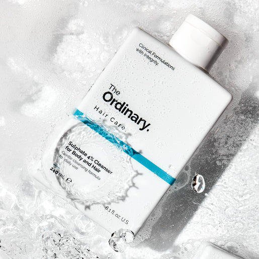 The Ordinary Sulphate 4% Cleanser for Body and Hair 240mL, nourishing formula for clean and healthy hair and skin.