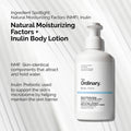 Hydrating body lotion The Ordinary with Natural Moisturizing Factors and Inulin