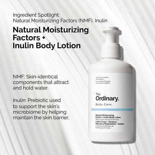 Hydrating body lotion The Ordinary with Natural Moisturizing Factors and Inulin