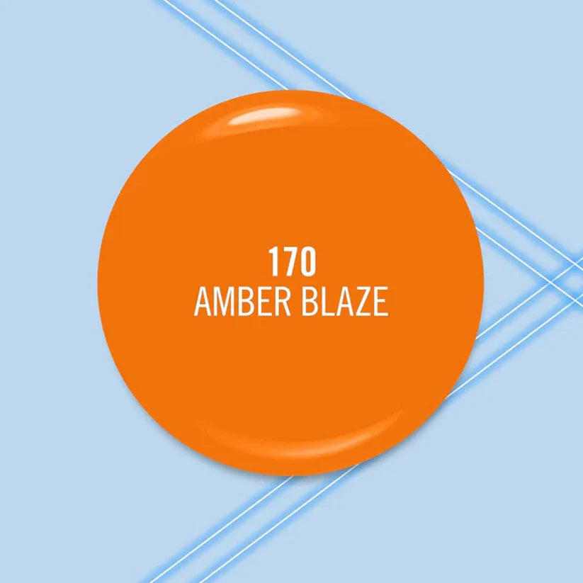 Rimmel Kind & Free Nail Polish 170 Amber Blaze 8ml warm amber shade