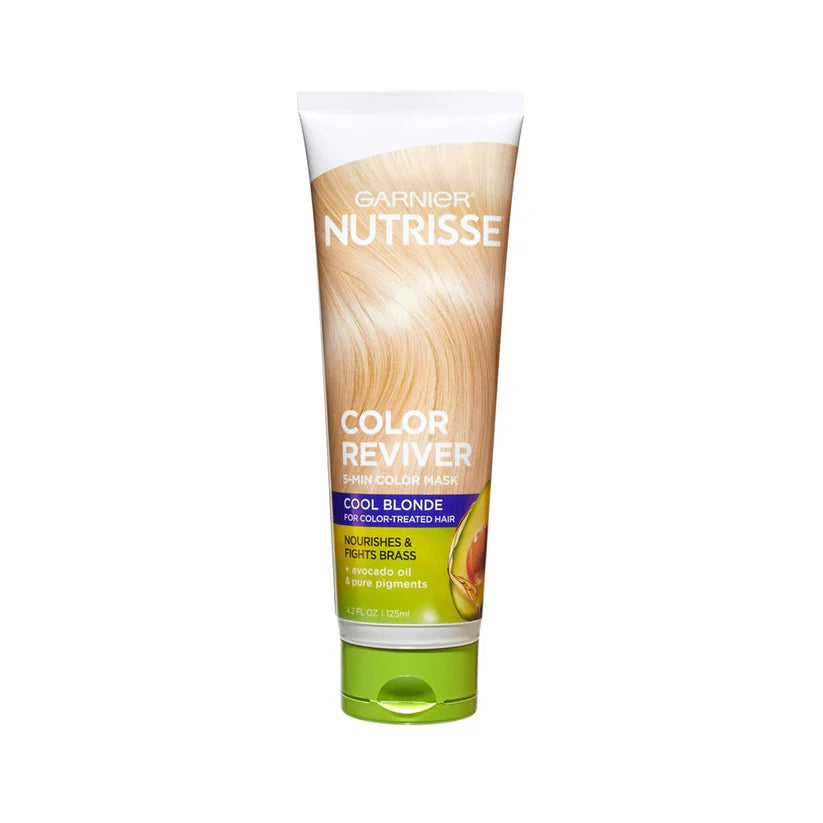 Garnier Nutrisse Color Reviver 5-Min Color Mask Cool Blonde 125ml for instant blonde hair refresh and shine