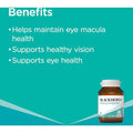 Blackmores Macu Vision Eye Care Vitamin Tablets 125 pack for optimal eye health, featuring advanced antioxidants and nutrients designed to support macular and retinal health.